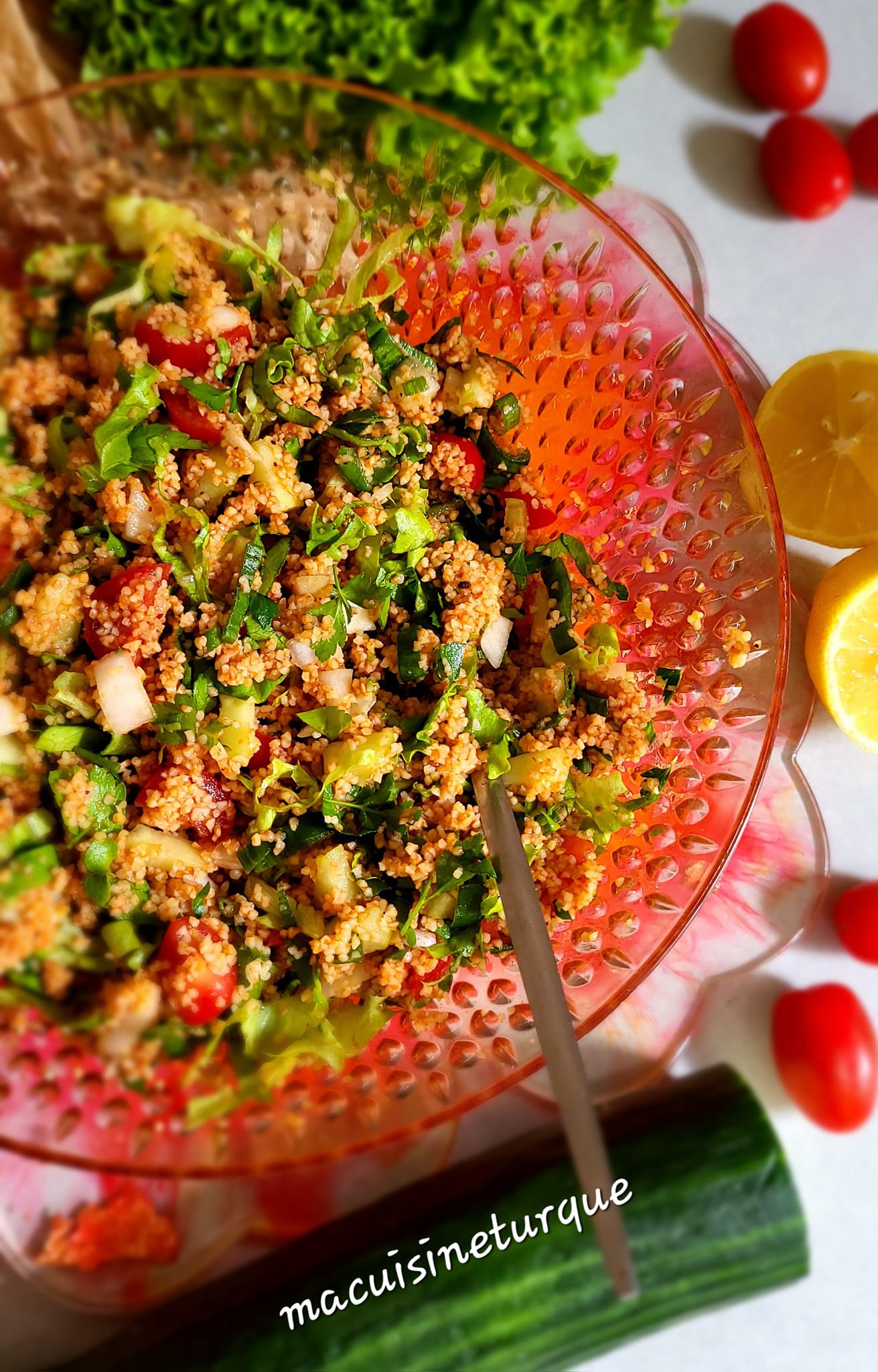 Salade de haricots rouges (kirmizi fasulye salatasi) - Ma Cuisine Turque