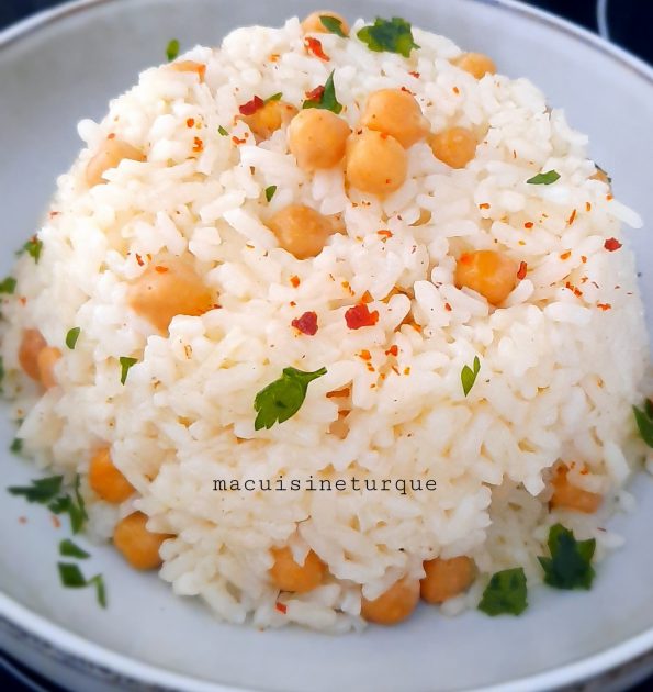 riz pilav turc aux pois chiches